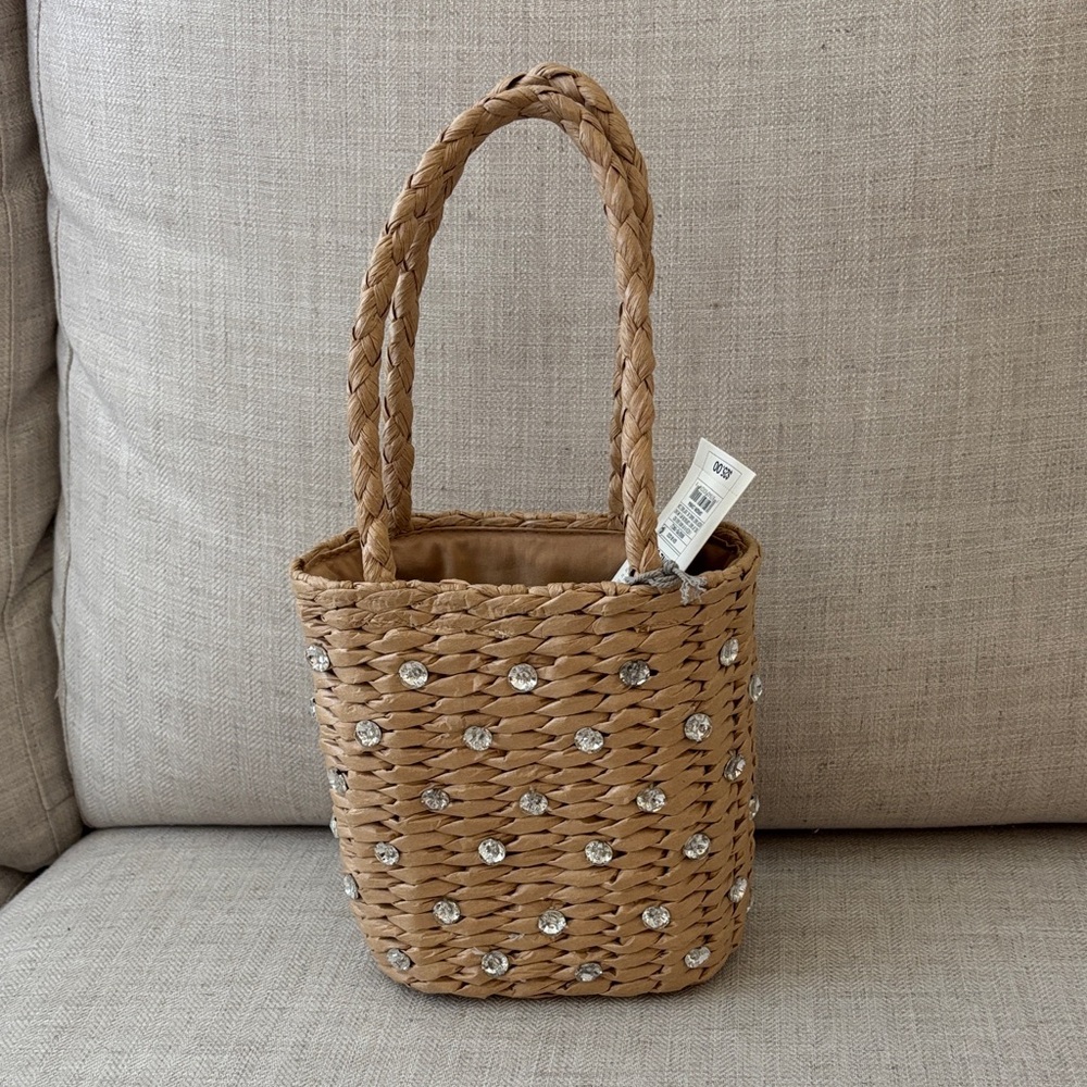 A New Day Tan Tote with Silver Embellishments